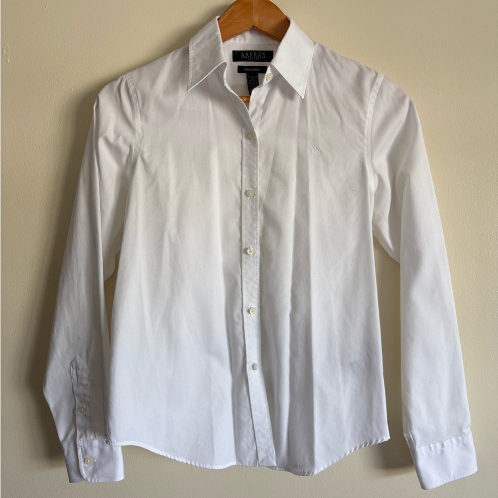 Ralph Lauren White Non-Iron